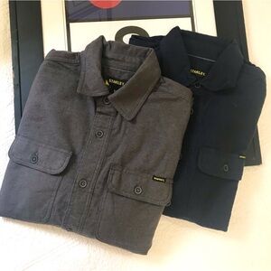 NWT Bundle of 2 Stanley Heavy Duty Work Shirts Medium